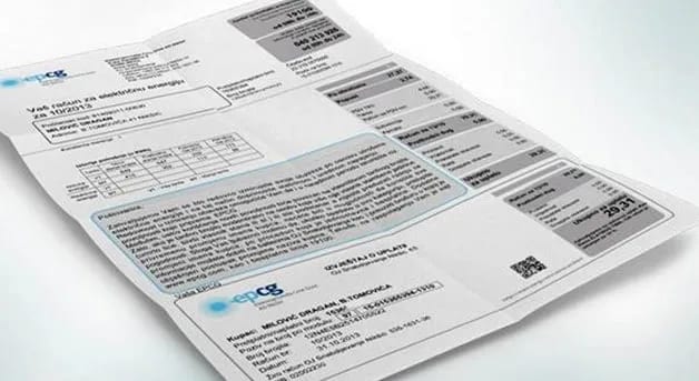 Prosječan novembarski račun za struju iznosio 36,35 eura
