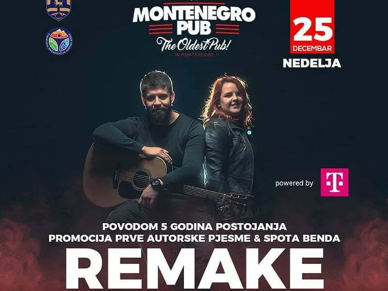 Promocija prve autorske pjesme i spota benda Remake u Montenegro pub-u