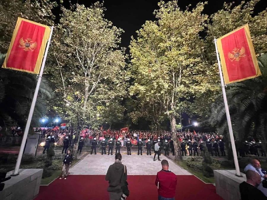 Protest građana u Podgorici zbog izbora Mandića
