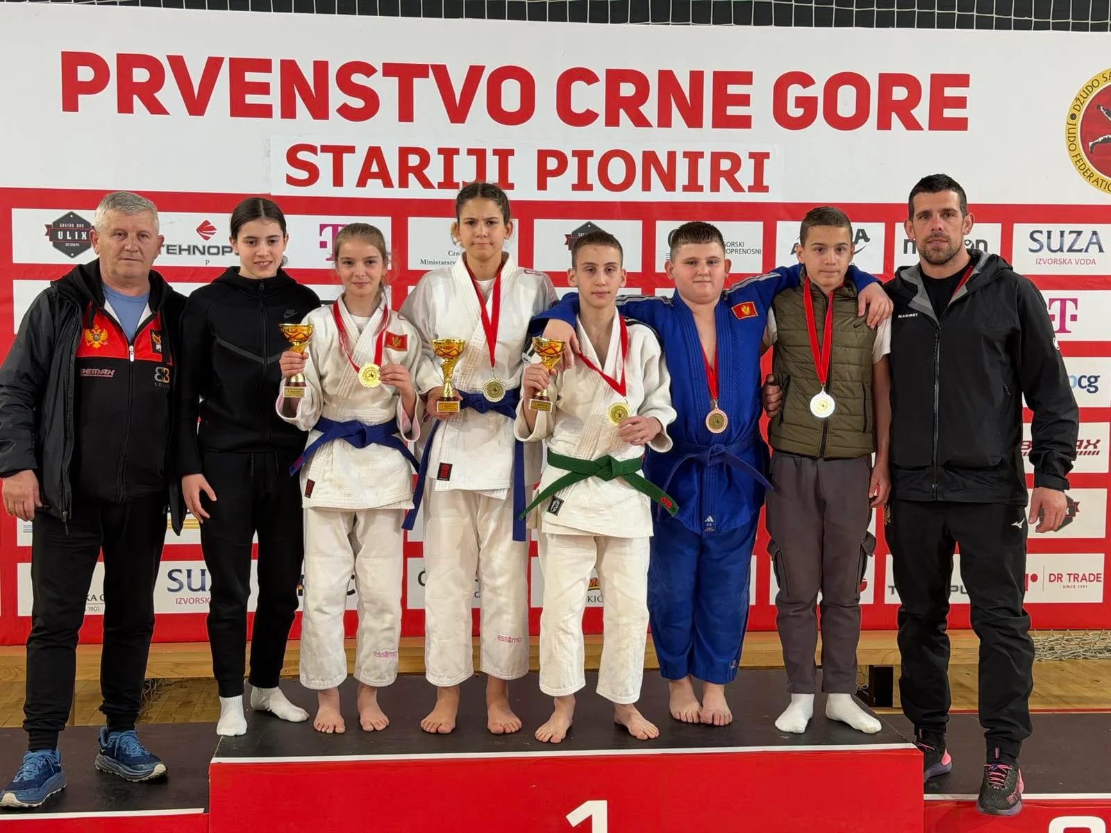 Sjajan uspjeh džudo kluba Ippon na državnom prvenstvu u Podgorici