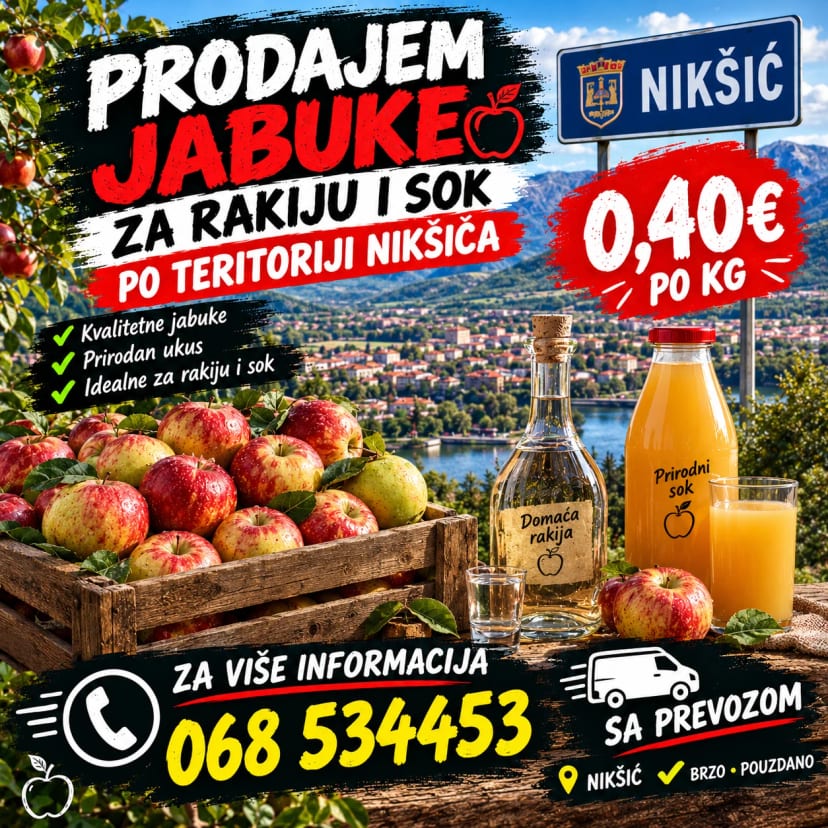 Jabuke iz Makedonije za rakiju