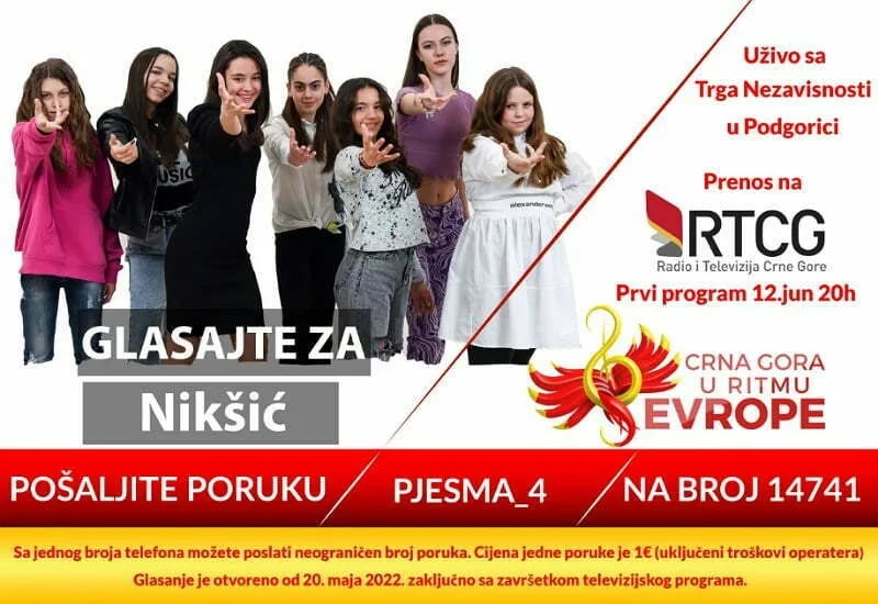 “Crna Gora u ritmu Evrope”: Podržite predstavnike Nikšića