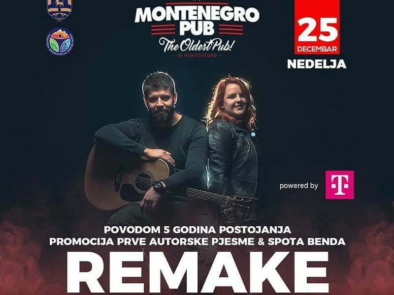 Promocija prve autorske pjesme i spota benda Remake u Montenegro pub-u