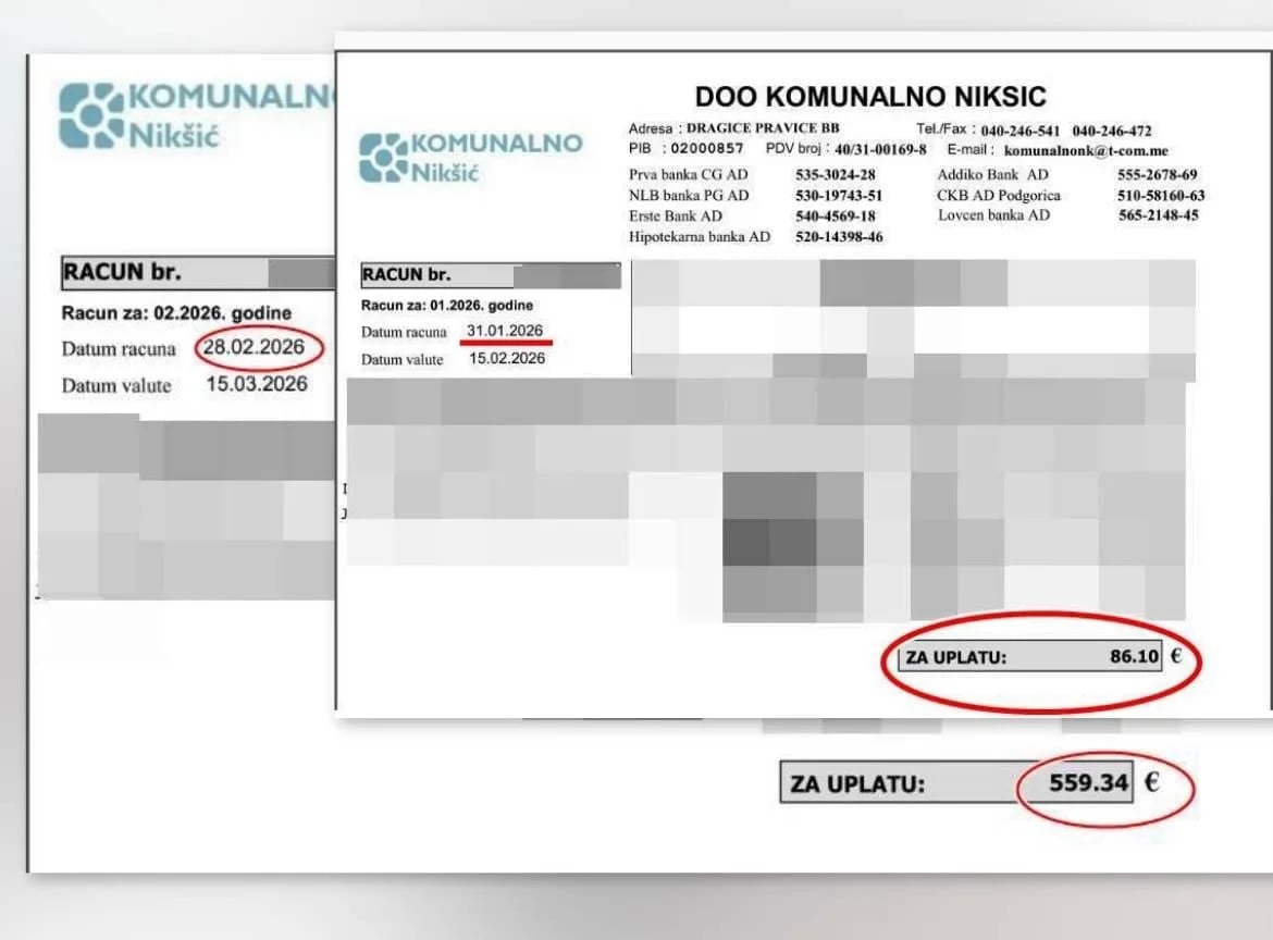 Papreni računi za smeće šokirali nikšićke privrednike
