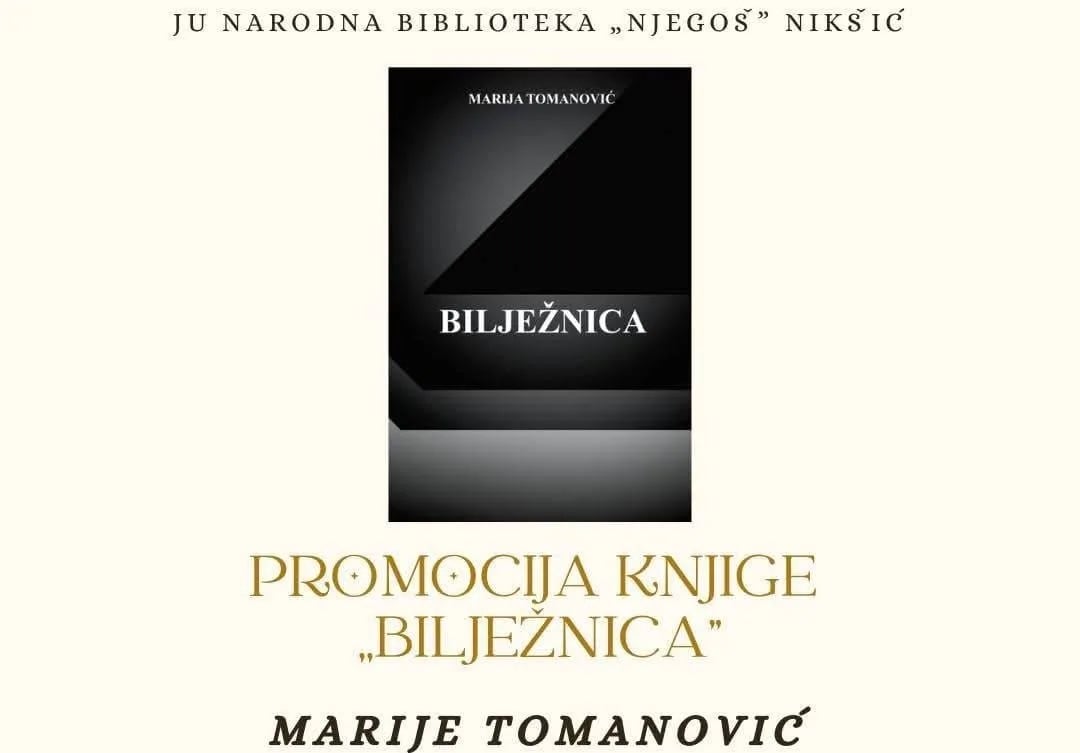 Večeras promocija knjige "Bilježnica"