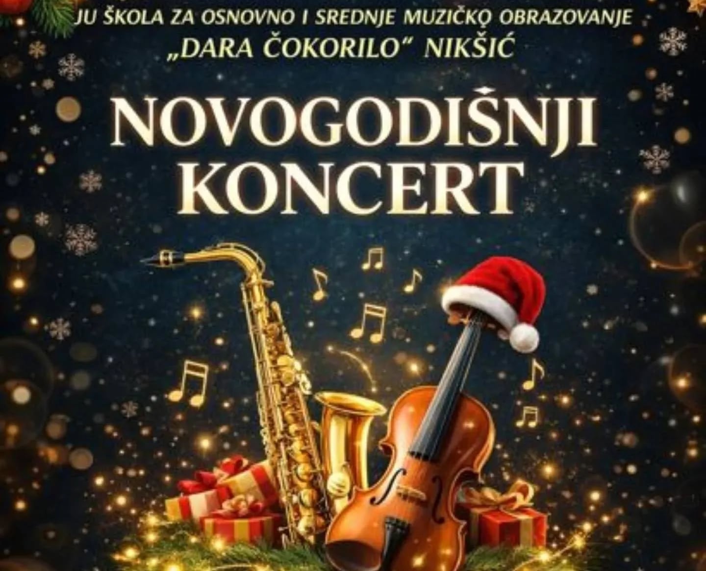 Novogodišnji matine i koncert Muzičke škole "Dara Čokorilo"