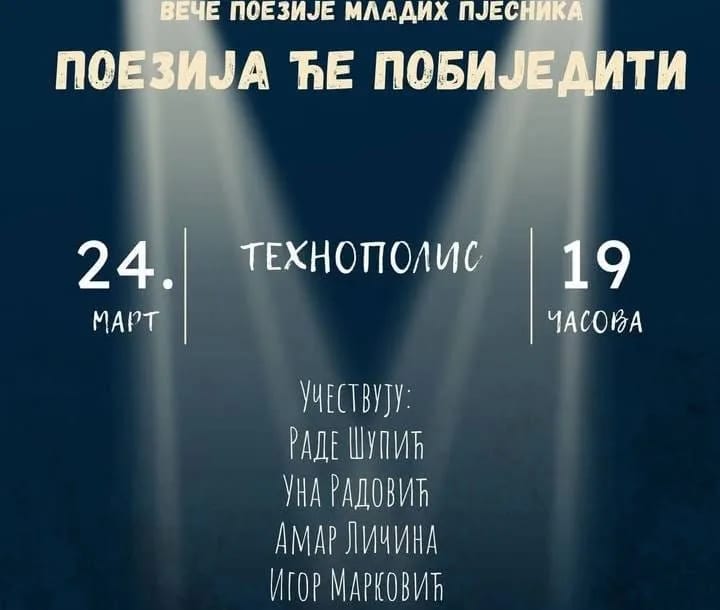 Art klub "Prvo pismo" organizuje veče poezije mladih pjesnika