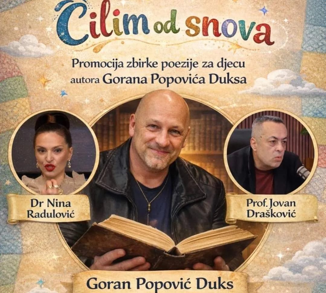 Sjutra promocija zbirke poezije za djecu "Ćilim od snova"