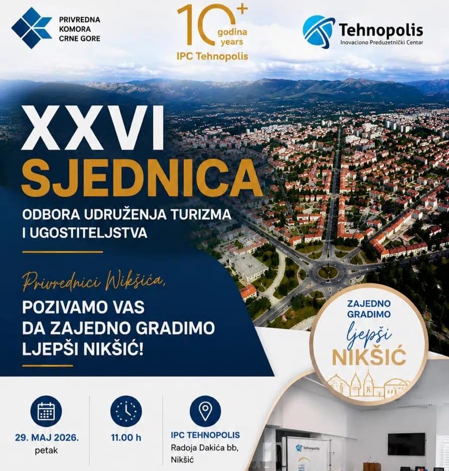 Danas sjednica Odbora Udruženja turizma i ugostitelja, poziv privrednicima da prisustvuju