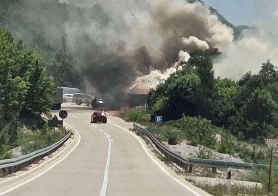 Izgorjela pečenjara restorana „Stara kuća“ na Grahovu