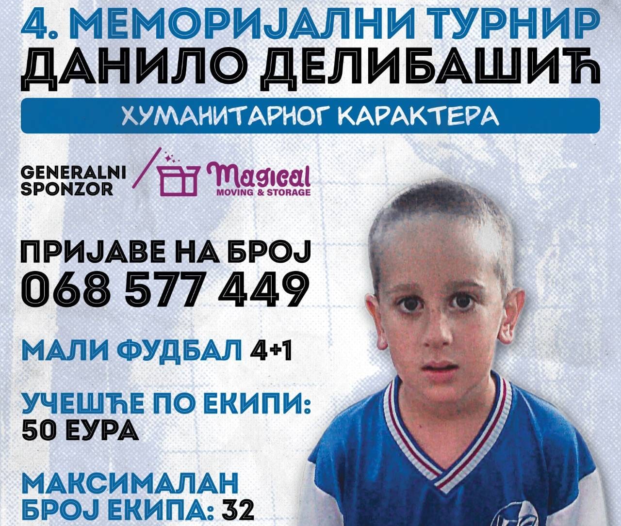 Humanitarni memorijalni turnir “Danilo Delibašić“ 4. i 5. jula