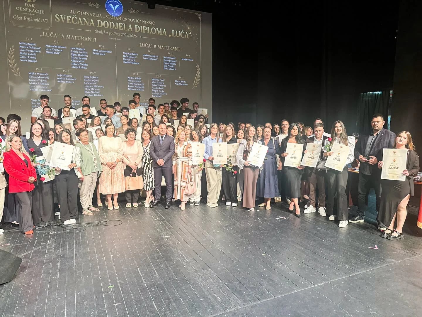 Nagrađena 84 dobitnika diplome "Luča“, Olga Rajković đak generacije Gimnazije "Stojan Cerović"
