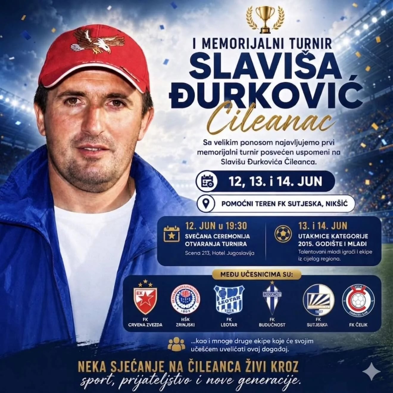 Počinje prvi memorijalni turnir “Slaviša Đurković Čileanac“