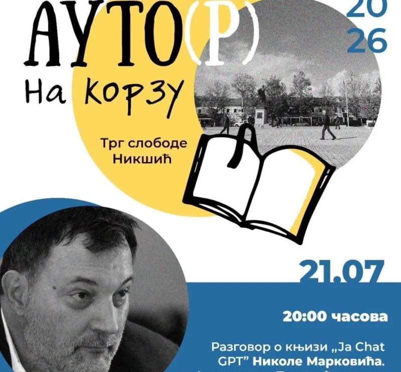 “Auto(r) na korzu”: Odgođena promocija knjige “Ja, ChatGPT“