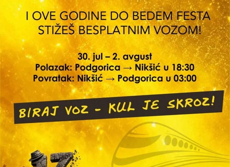 I ove godine besplatan prevoz vozom za posjetioce Bedem festa