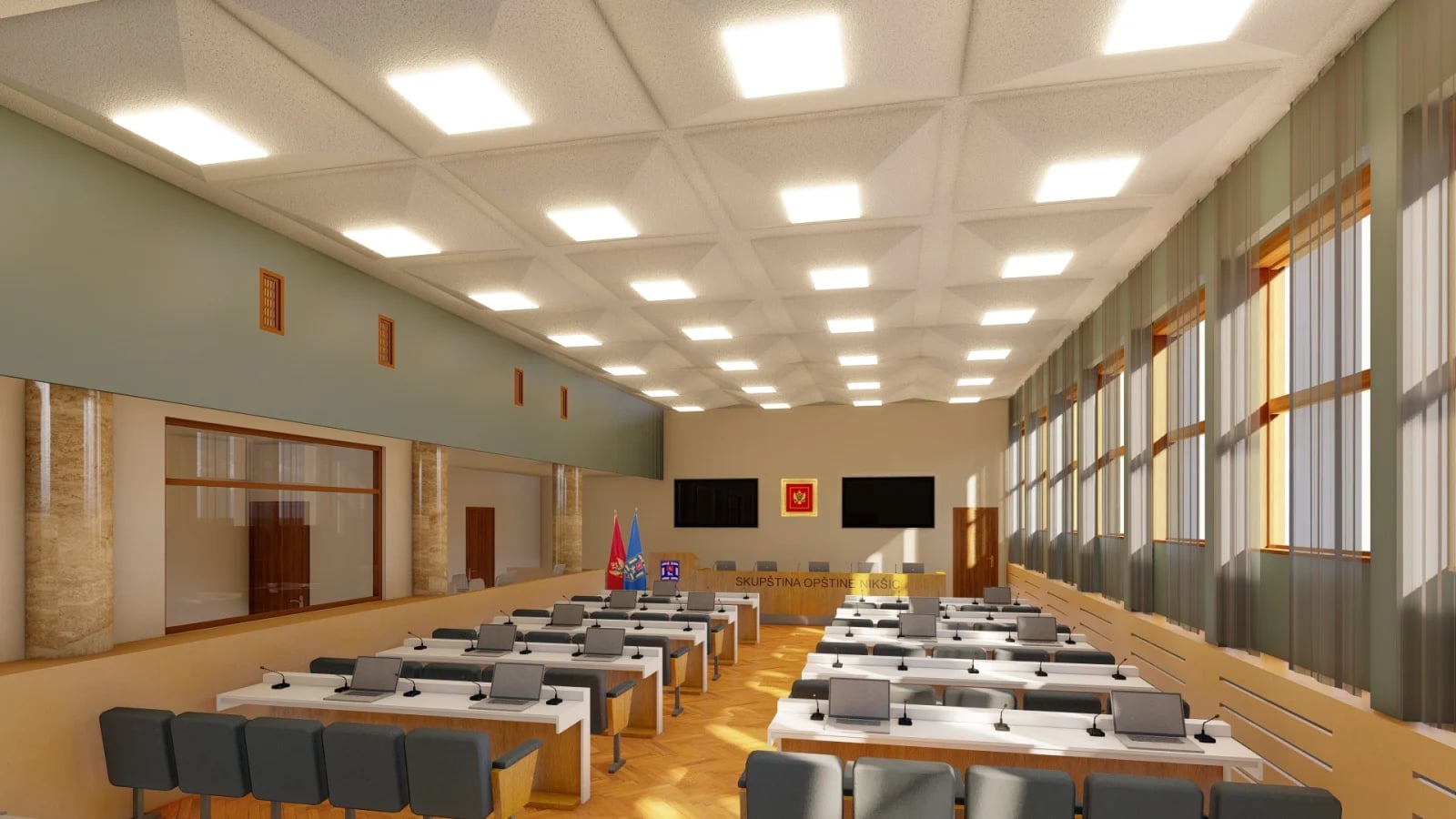 (FOTO) Ovako će izgledati nova sala nikšićkog parlamenta