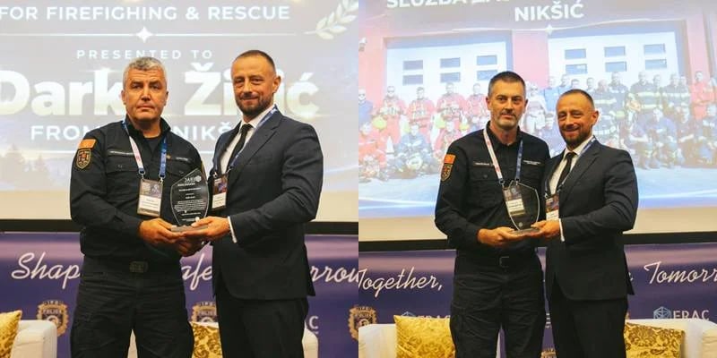 Nikšićkoj Službi zaštite i spašavanja i Darku Žižiću priznanja na ERAC 2026.
